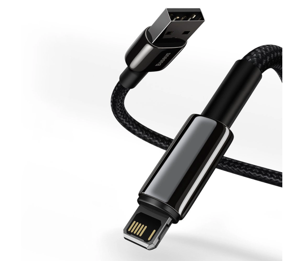 Baseus Tungsten kabel USB - Lightning 2,4 A 1 m czarny CALWJ-01 - 1502162 - zdjęcie 3